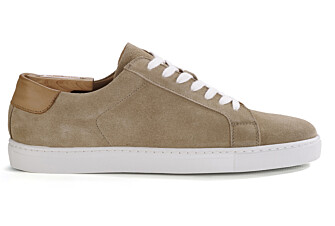 Dark Beige Suede Men's leather Trainers - INGLEWOOD