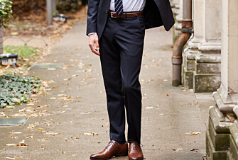 Men's Navy Suit Trousers - LAZARE
