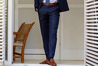 Men's Prussian Blue Suit Trousers - LAZARE