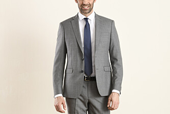 Men's Light Grey Suit Jacket - LAZARE