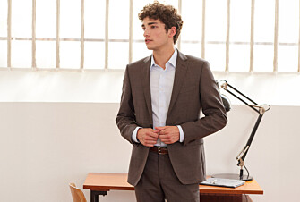 Men's Brown Melange Suit Jacket - LAZARE