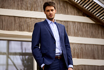 Men's Navy blue Suit Jacket - LAZARE