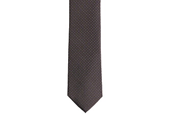 Dotted Silk Tie Light Camel and Blue Sky