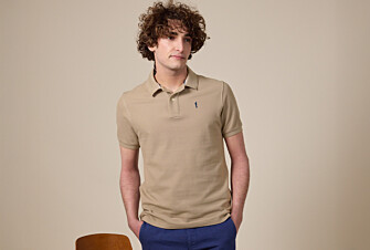 Beige Men's polo shirt - ANDY II