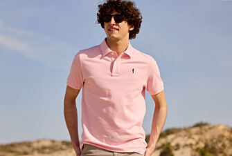 Pink Men's polo shirt - ANDY II