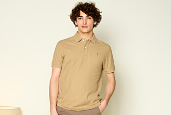 Dark Beige Men's polo shirt - ANDY II