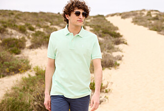 Pale Green Men's polo shirt - ANDY II