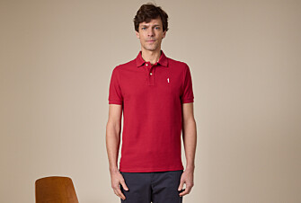 Dark Red Men's polo shirt - ANDY II