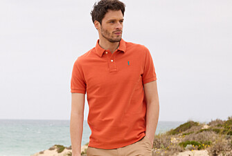 Dark Orange Men's polo shirt - ANDY II