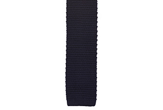 Navy Knitted Cotton Tie