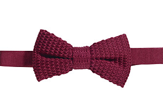 Burgundy Woolen Bow Tie