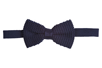 Navy Woolen Bow Tie