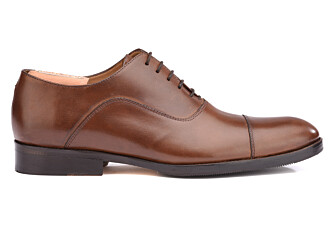 Chestnut Oxford shoes - Rubber pad - BRACKLEY PATIN