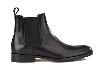 Black Leather Chelsea Boots Bergame Patin | Bexley