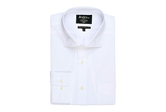 White Cotton shirt - Chest pocket - ALBERTO II CLASSIC