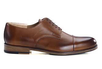 Patina Cognac Derby Shoes - Rubber pad - MAYFAIR CLASSIC PATIN