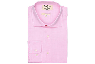 Pink Poplin shirt - Italian collar - LUCIANO