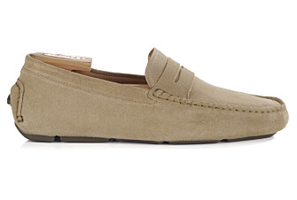 Dark Beige Suede Men's Moccasins - SEACREST II