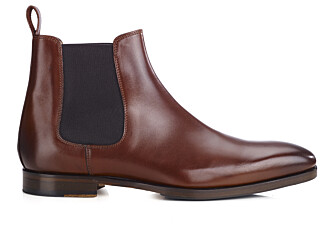 Patina Chocolate Leather Chelsea Boots - BERGAME PATIN