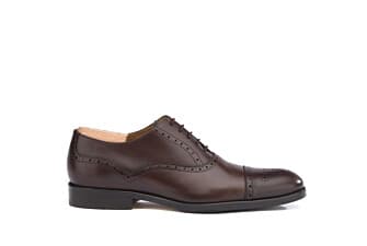 Chocolate Oxford shoes - Rubber pad - HILCOTT PATIN