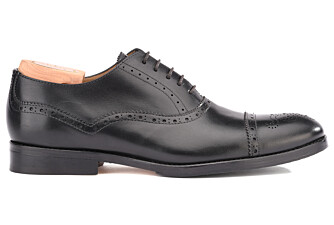 Black Oxford shoes - Rubber pad - HILCOTT PATIN