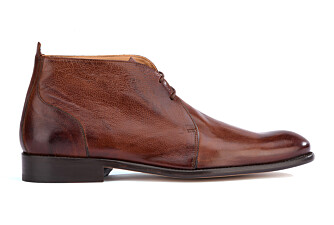 Chocolate Patina Low Boots - WARMINSTER
