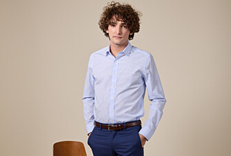 Light Blue and White striped cotton shirt - MAXIMILIEN