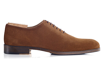 Cognac Suede Oxford shoes - Rubber pad - PETER PATIN