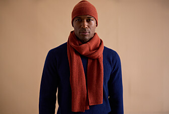 Amber Red Wool Beanie Hat - BENNETH