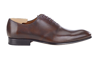 Men's Patina Chocolate Oxford Shoes - Leather Outsole - OLDBURY