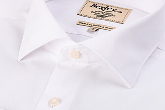 White Poplin Cotton Shirt - Italian collar - LUDOVICO CLASSIC