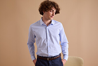 White shirt with blue stripes - ANSELME