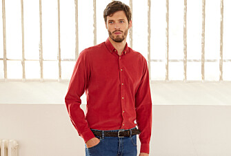 Dark Coral Corduroy shirt - WAYNE