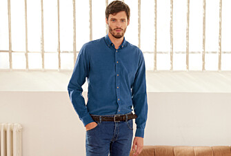 Denim Blue Corduroy shirt - WAYNE