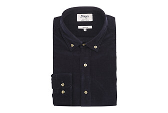 Navy Velvet shirt - WAYNE