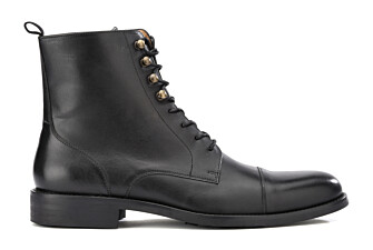 Patina Black lace-up Boots Derby - ENFIELD II GOMME CITY