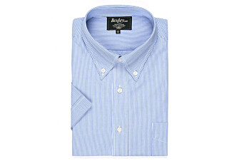 White and Blue striped shirt - Pocket - TRENT MC