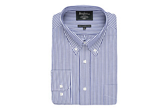 Ocean Blue and White striped shirt - KELLEN