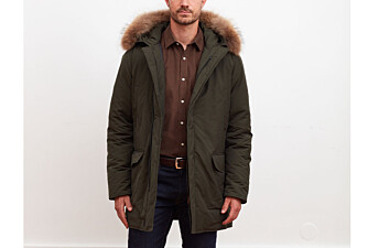 Men's Dark Green Feather-Lined Winter Parka - SOREN II