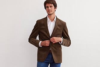 Men's Dark Taupe Suit Blazer - LÉONTILDE