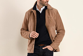 Dark Camel Leather Jacket - FAUSTIN