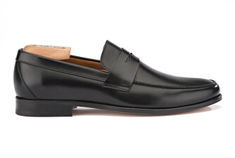 Black leather loafers - DAVIES II