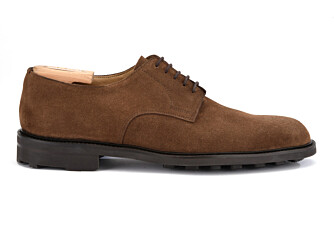 Havana Suede Derby Shoes - Rubber outsole - DOVER GOMME CITY II