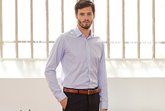 White shirt with blue stripes - GEOFFROY
