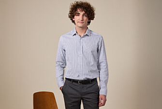 White shirt with green stripes - GEOFFROY