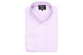 Shirt with pink thin stripes - Chest pocket - CLINTON
