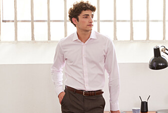 Pink Oxford shirt - Italian collar - ERNESTO