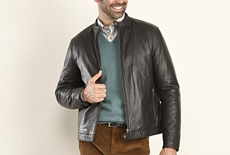 Chocolate Leather Jacket - CARTER