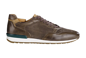 Charcoal Patina  & Grey Suede Trainers - CANBERRA II