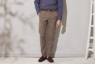 Dark taupe II Chino trousers for men - JERRY II